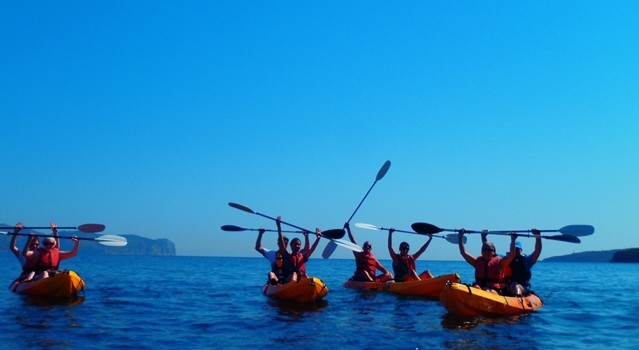 Magaluf Kayaking around the coast