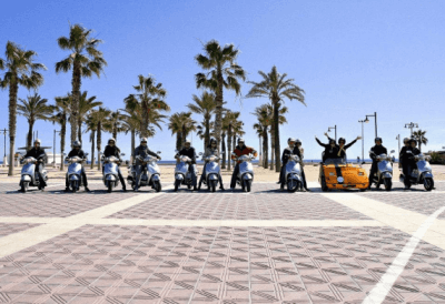 Tour en scooter Barcelone